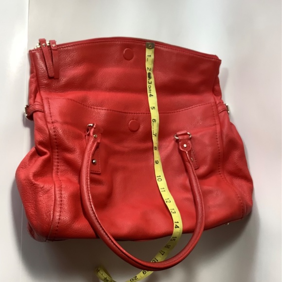 Kate Spade Cobble Hill fold over red shoulder bag - Picture 4 of 16